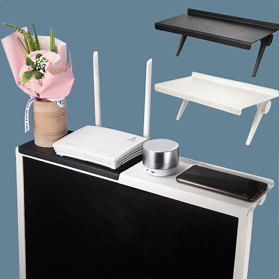 Dailyhome TV Screen Top Shelf Computer Monitor Rack Storage Bracket ...