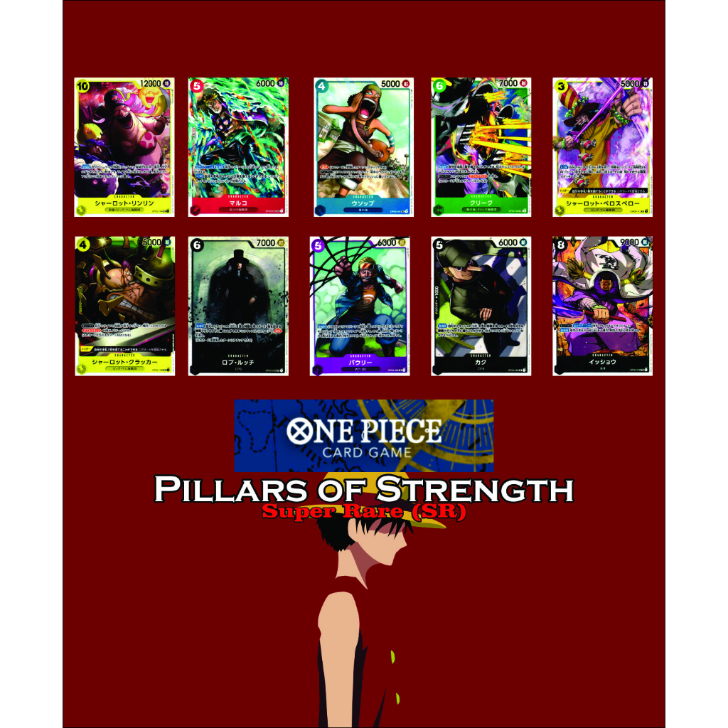 One Piece Card Game Pillars of Strength Super Rare (SR) Shopee