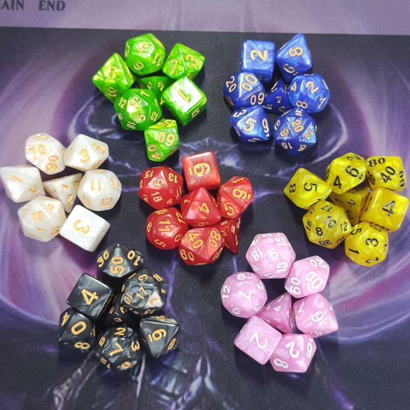 PEARL RANGER - 7pcs Polyhedral Dice Set for Dungeons and Dragons ...