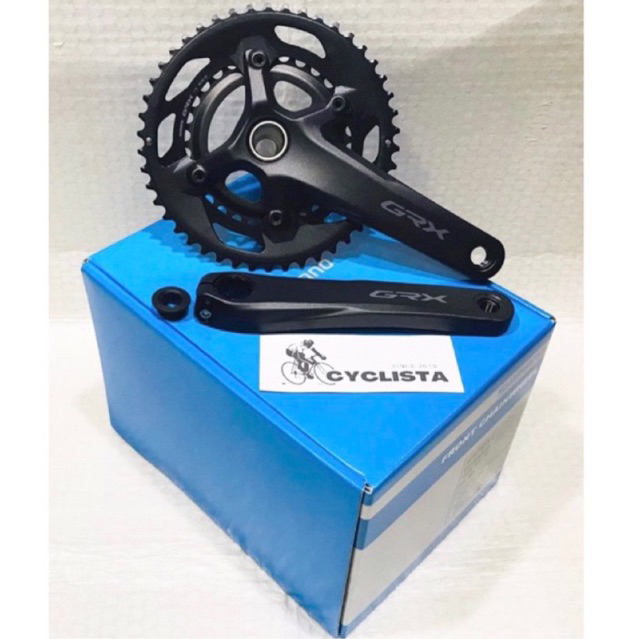 SHIMANO - shimano GRX FC-RX600-2 165mm 46×30T 11S Shimano GRX FC-RX600 GRX chainset 46/30, Double, 11-Speed, 2