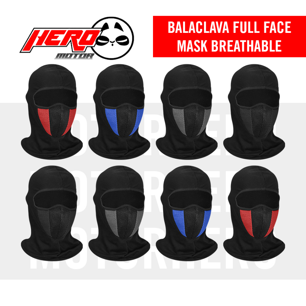 Balaclava Full Face Mask Breathable Oxford Fabric Made in Japan