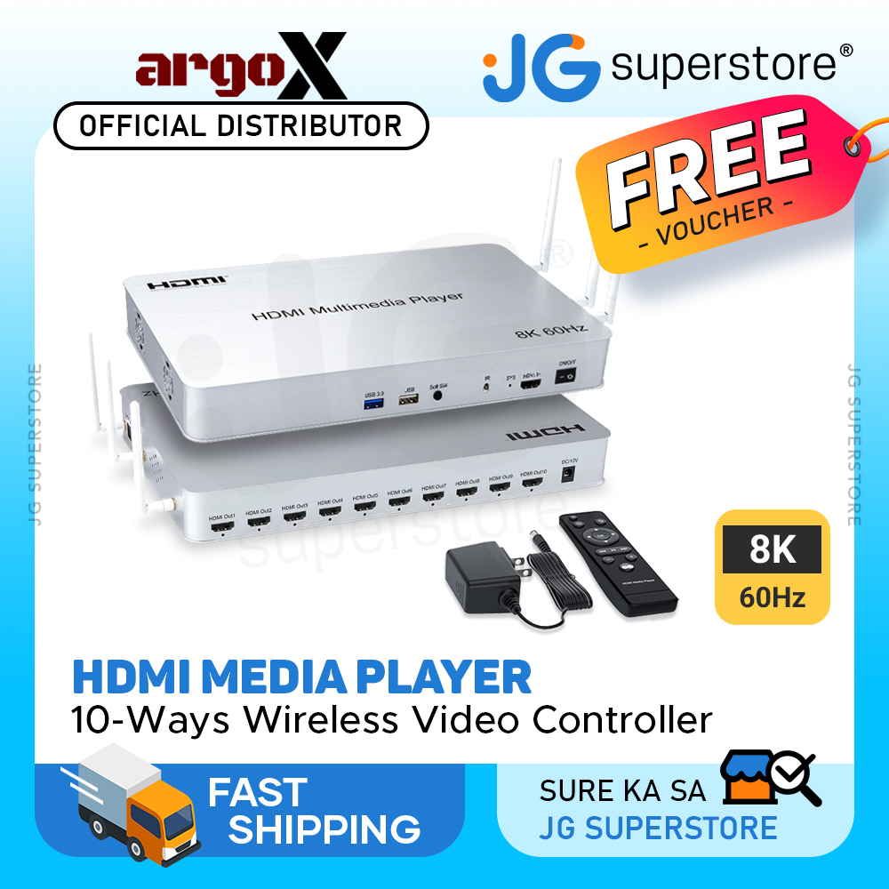 ArgoX HDMP01 8K 60Hz 10 Ways HDMI Multimedia Video Player HDR WIFI DLAN