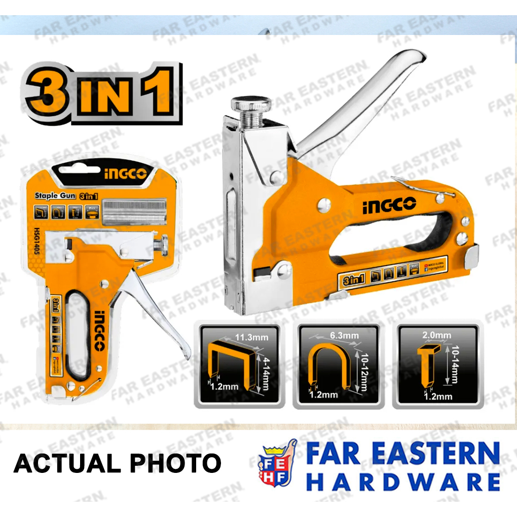 INGCO Staple Gun Tacker Stapler Brad Nail T25 T50 JT21 INHT