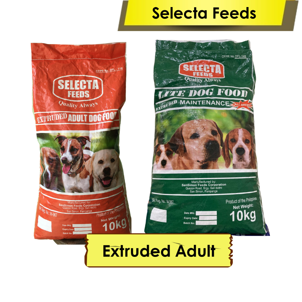 Selecta Feeds Extruded Dog Food 10KG Shopee Philippines