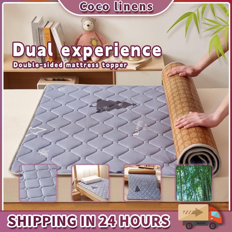 Foldable Mattress Reversible DualUse Mattress Topper Tatami Mattress