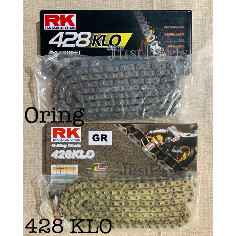 RK TAKASAGO RACING CHAIN ORING TYPE 428KLO (with Chain Lock) | Shopee ...