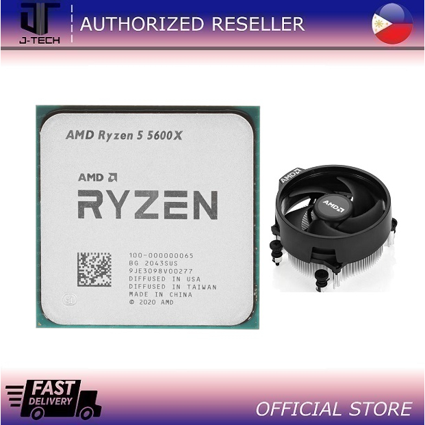 PROCESSOR AMD RYZEN 5 5600X OEM/3.7GHZ/6CORE/12THD/32MB/AM4 (W/ HSF ...