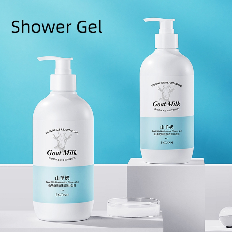 Goat Milk Body Wash 500ML 800ML Long Term Whitening Nicotinamide