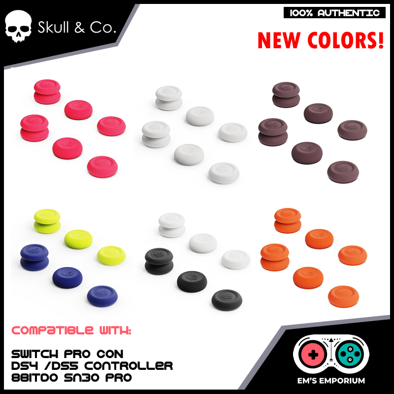 Skull and Co Thumb Grip Set Nintendo Switch Pro Controller PS4 PS5 ...