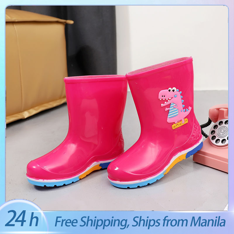 COD Children's Cartoon Rain Boots for Kids Weather Protection Shoes