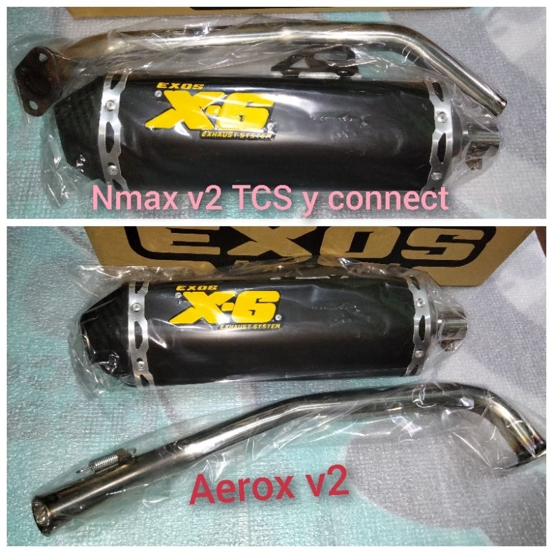 Exos pipe for Nmax v2 TCS y connect/Aerox v2/AEROX V1 | Shopee Philippines