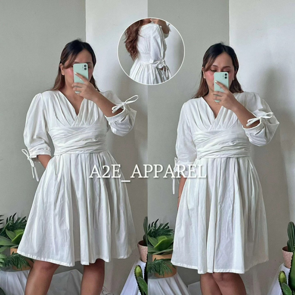 A2E Kendal Dress Baby Doll Half Sleeves Dress Shopee Philippines