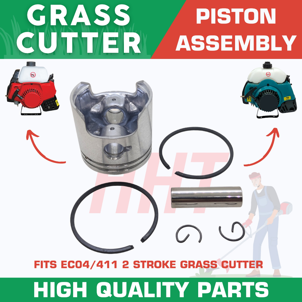 EC04 Fujihama CG411 MK411 Piston assembly Piston Kit 2 Stroke Grass Cutter Spare Parts Shopee