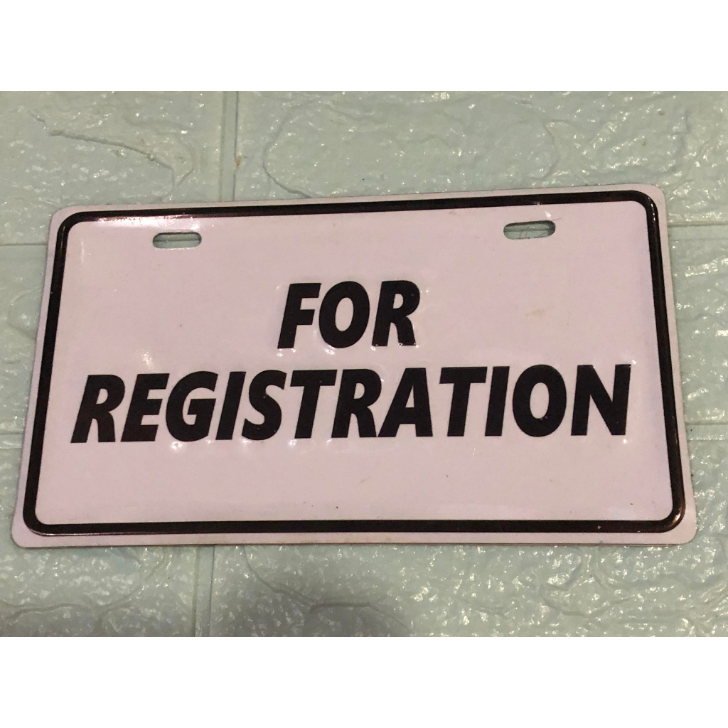 Shop for registration plate for Sale on Shopee Philippines