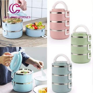 CCL PH Portable Three Layers Stainless Steel Insulated Bento Lunch Box ...