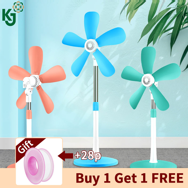 KJ fan 5 Blades Stand Fan Portable Electric Stand Fan for Home Floor