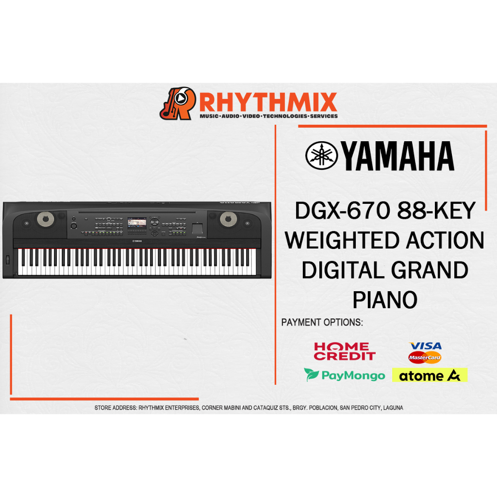 Yamaha DGX670B 88-Key Weighted Digital Piano - Black | Shopee Philippines