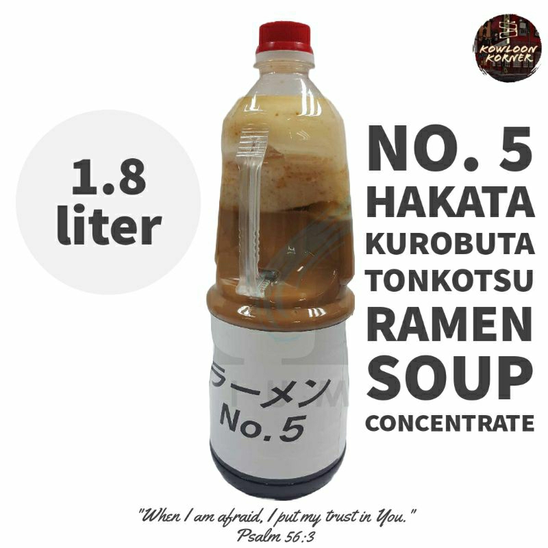 No. 5 Hakata Kurobuta Rich Tonkotsu Ramen Soup Base 1.8L Japan Shopee