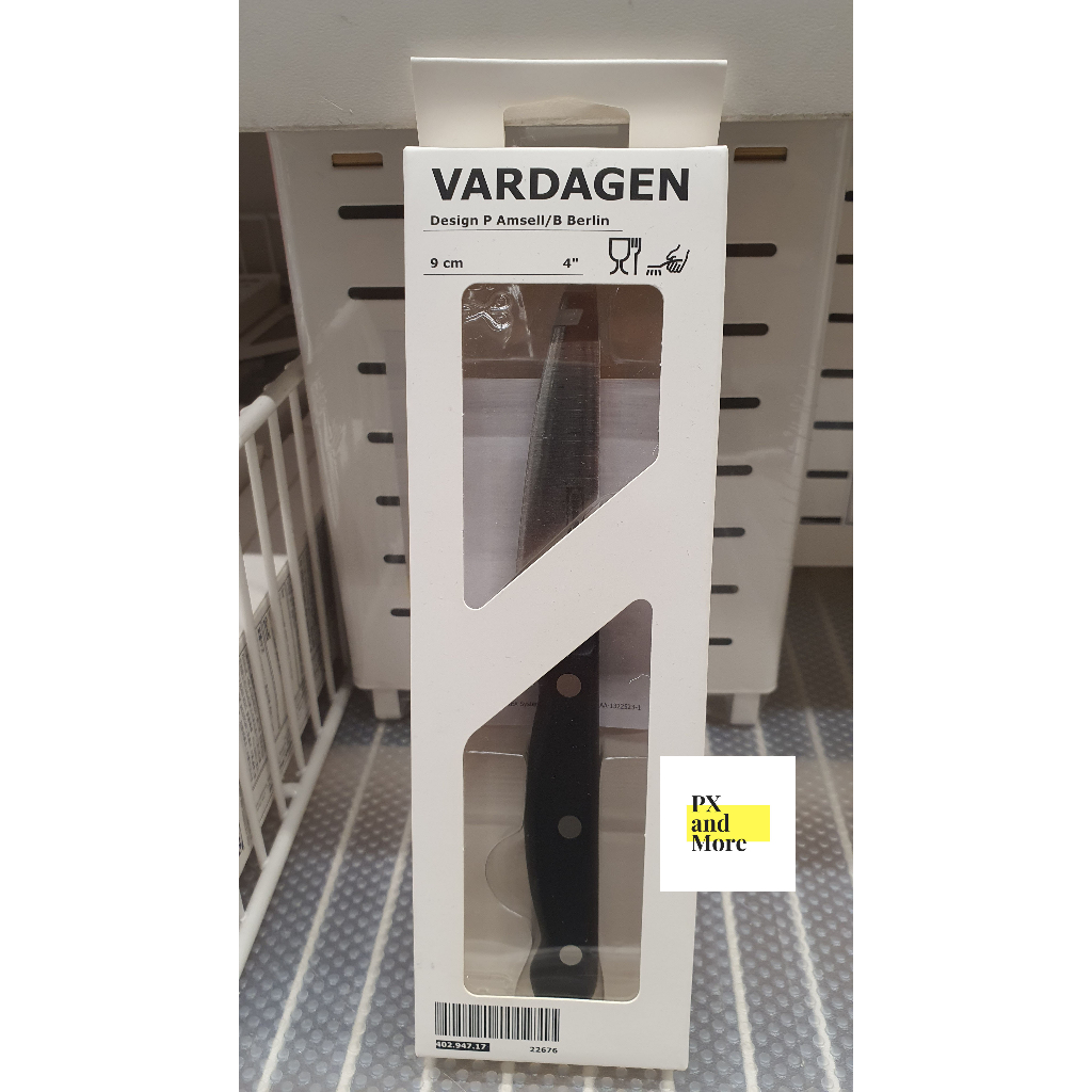 Original VARDAGEN Paring knife, dark gray, 9 cm (4 ") Shopee Philippines