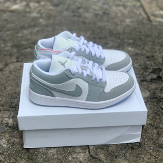 Air Jordan 1 Low White Wolf Grey Womens, DC0774-105