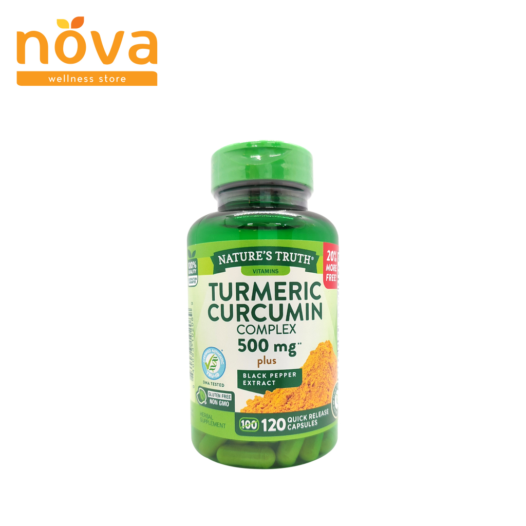 Nature's Truth Turmeric Curcumin Complex 500mg Plus Black Pepper