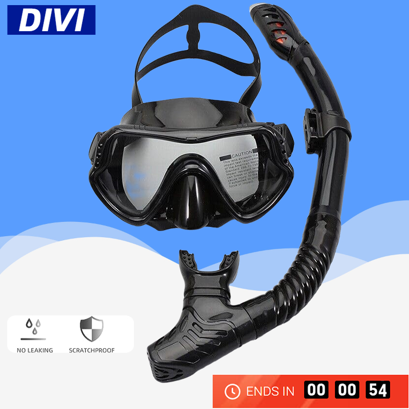 DIVI Snorkeling Set for Adult Low Volume Diving Mask Original ...