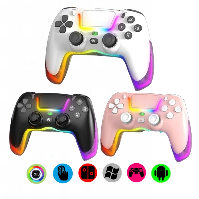 P07 RGB Wireless Gamepad Game Controller Compatible for P4, P3 Switch ...