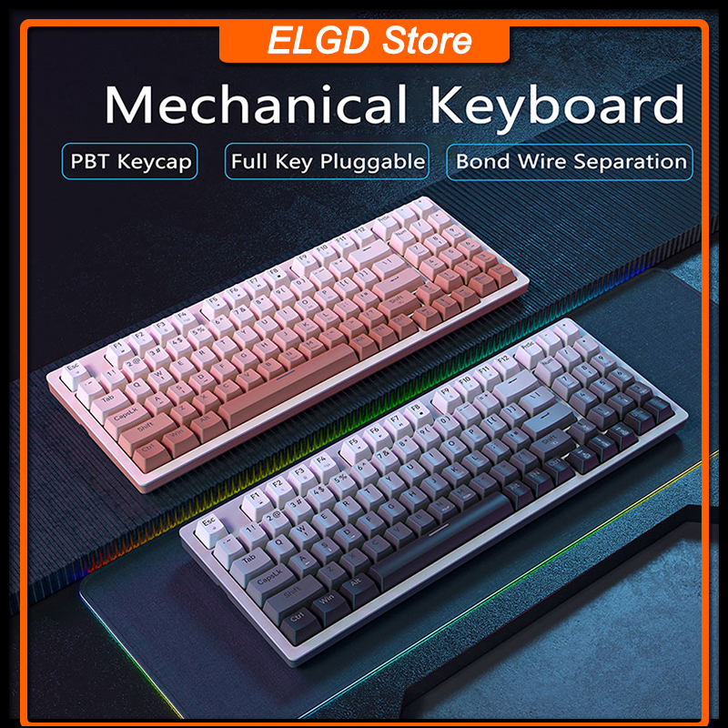 Zifriend ZA94 Mechanical Keyboard Hot-Swappable 94Key Gradient Color ...