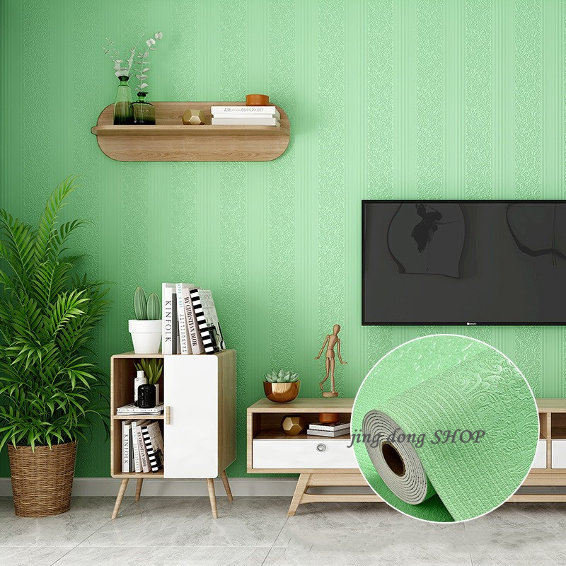 Diatom Mud Wallpaper Foam Plain Pattern Adhesive Wallpaper Bedroom