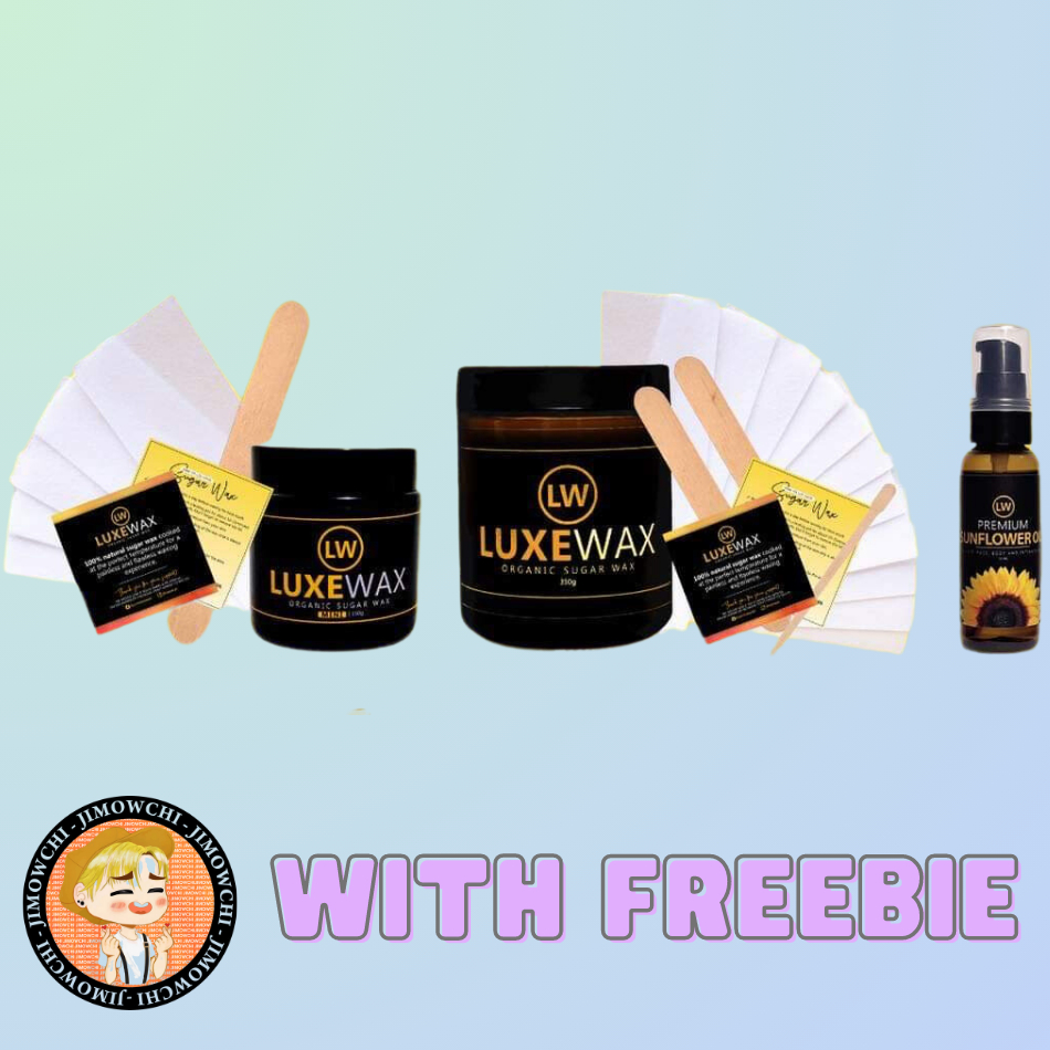 LUXEWAX Organic Natural Sugar Wax Hot Cold Legs Underarms Eyebrows Body