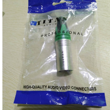 TITAN AUDIO ORIGINAL High Quality XLR 3 Pins Male Plug Connector Heavy