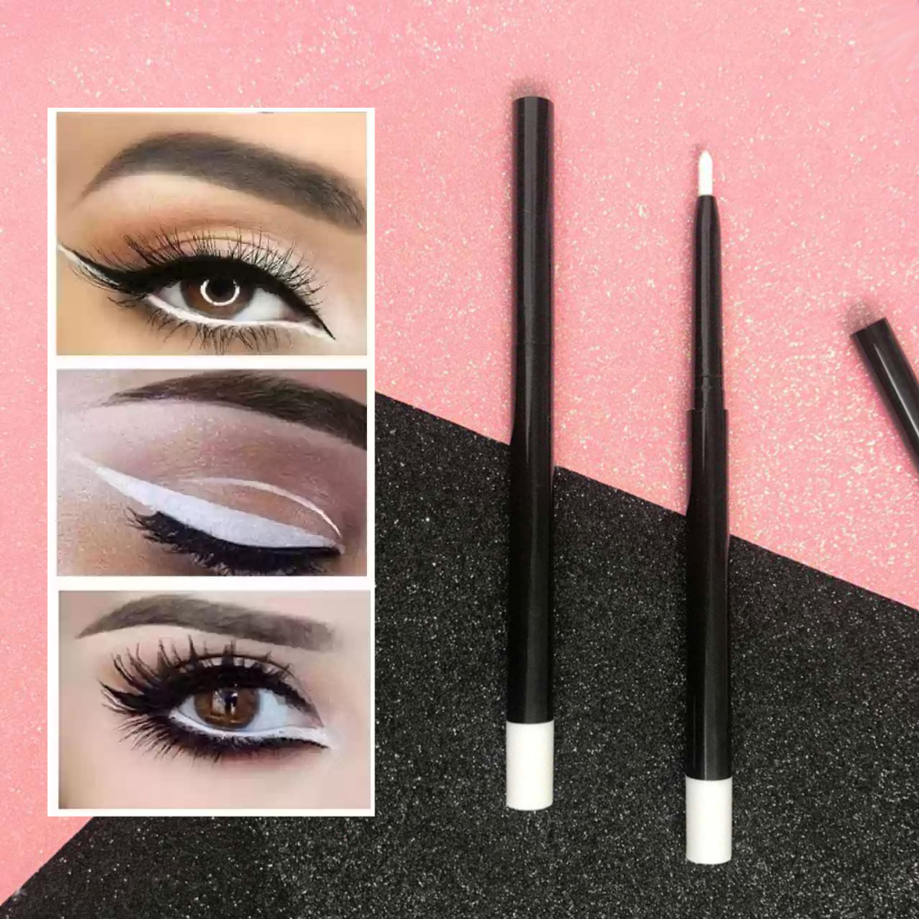1pc white colored eyeliner pencil wing eye liners fine eyes make up