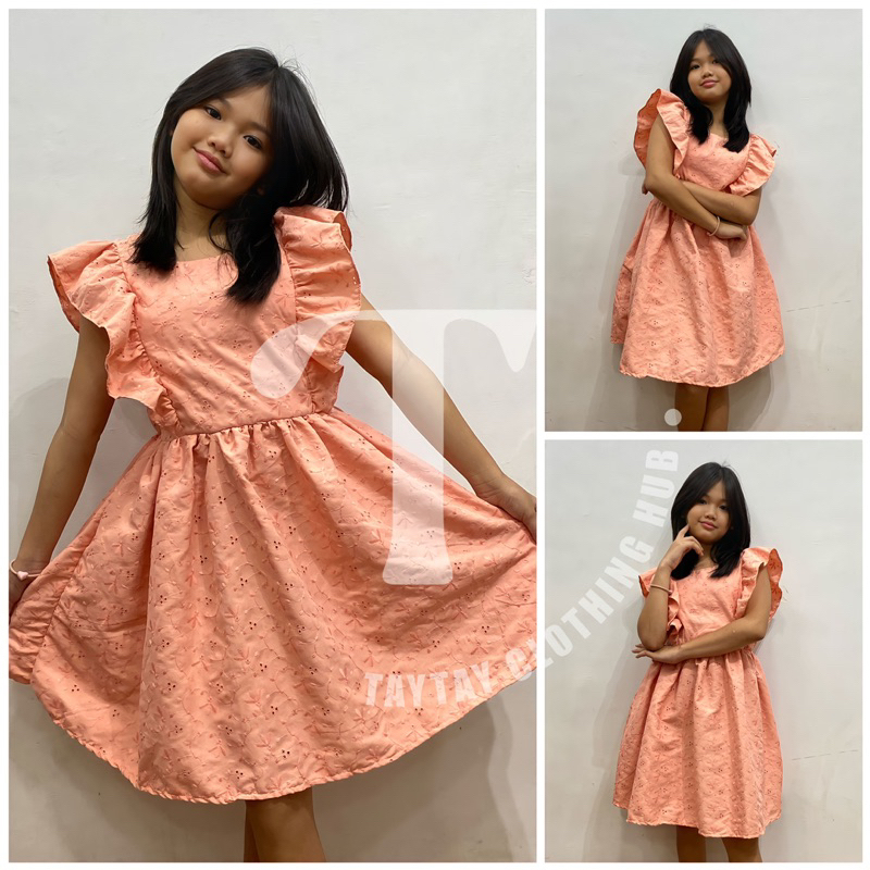 Maggie (79y/o) Butterfly Eyelet Dress Shopee Philippines