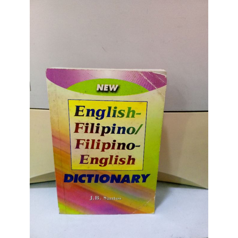 EnglishFilipino FilipinoEnglish Dictionary Shopee Philippines
