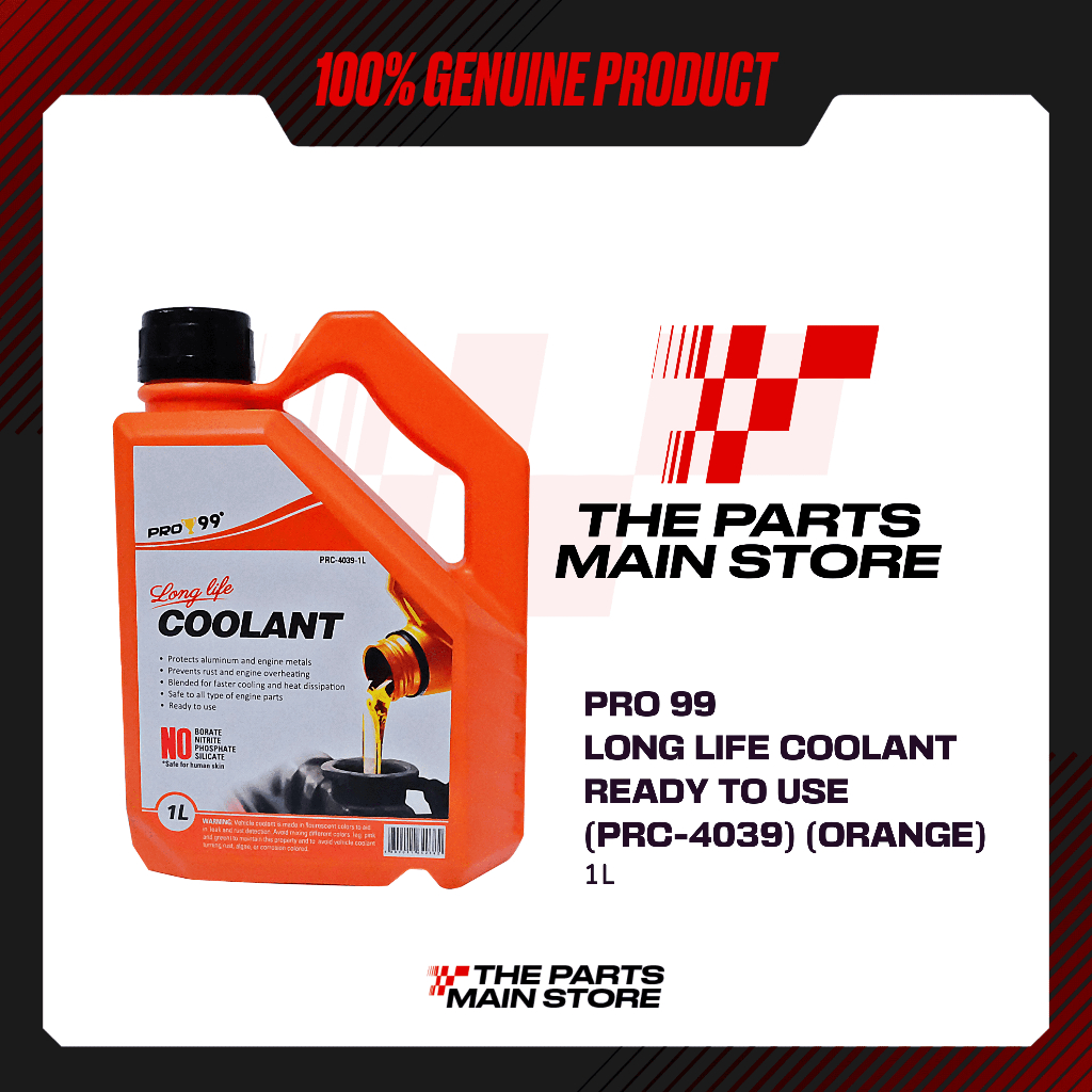 PRO-99 RADIATOR COOLANT READY TO USE (ORANGE) (PRC-4039) 1L | Shopee ...