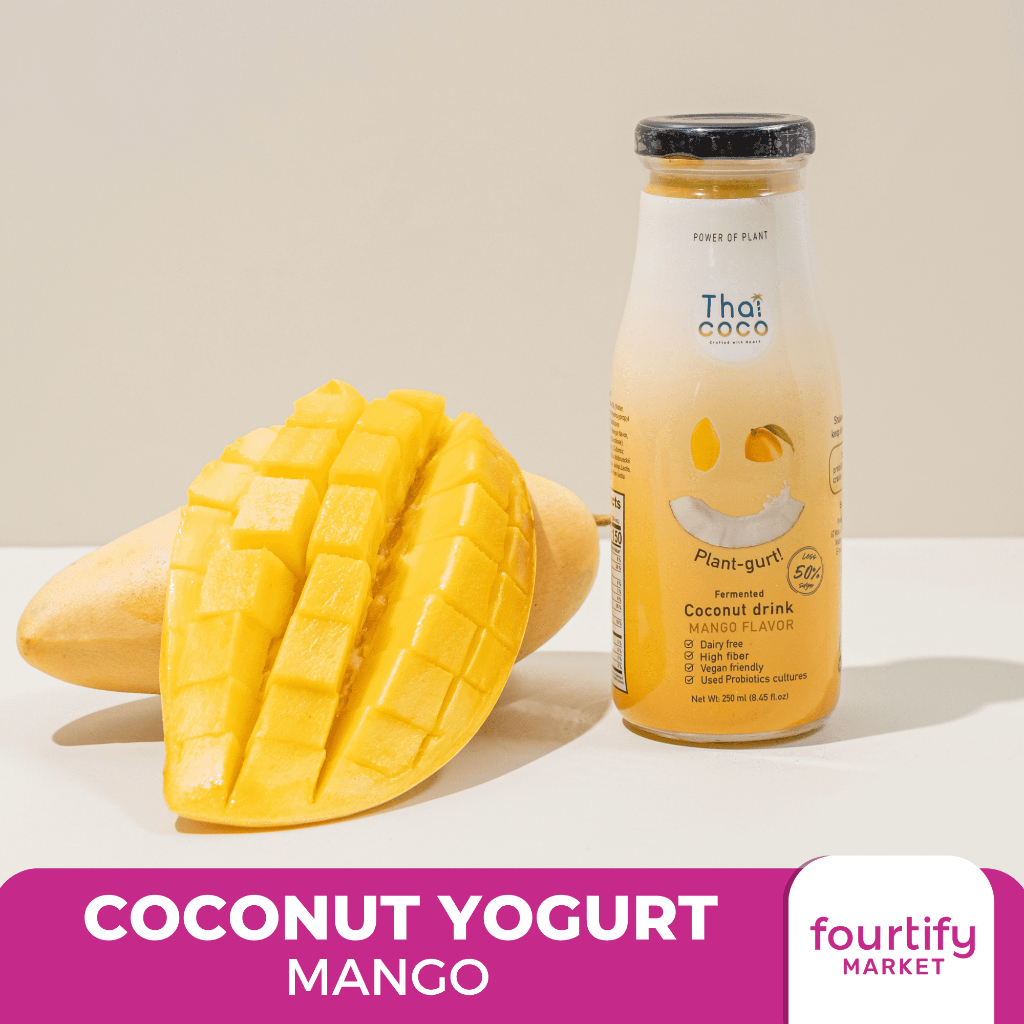 Thai Coco Plantgurt Coconut Yogurt Drink Mango with Probiotics 250ml