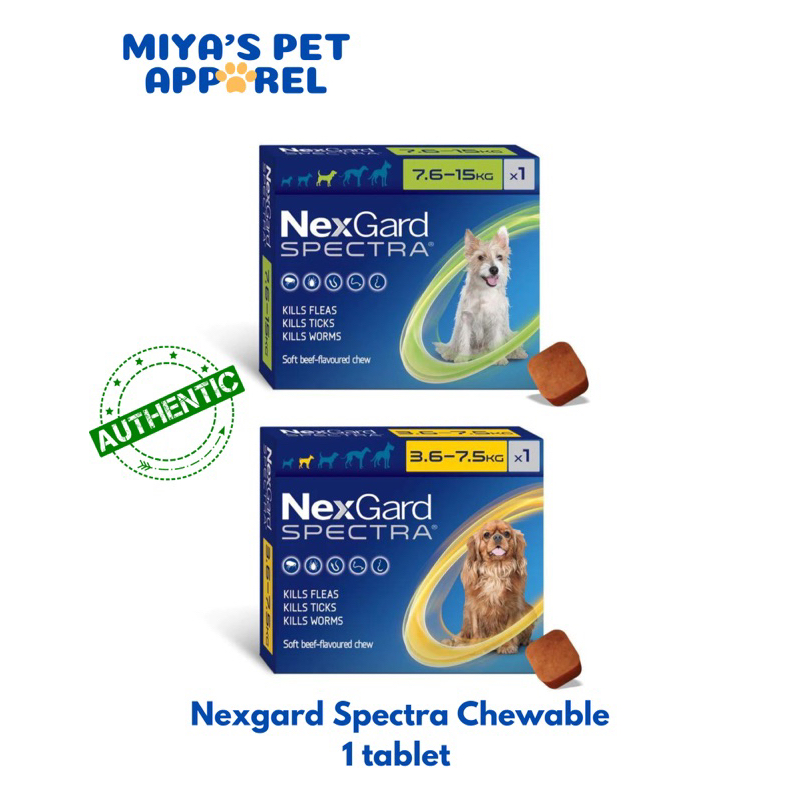 Nexgard Spectra chewable 1 tablet only | Shopee Philippines