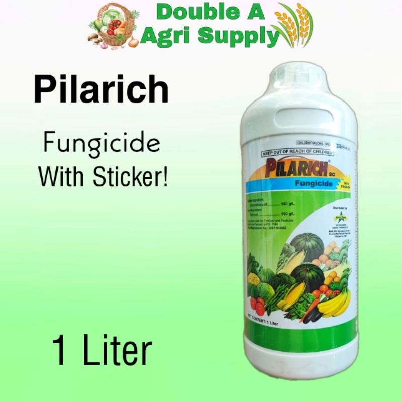 Pilarich (Chlorothalonil) Fungicide with Sticker 1 Liter | Shopee ...