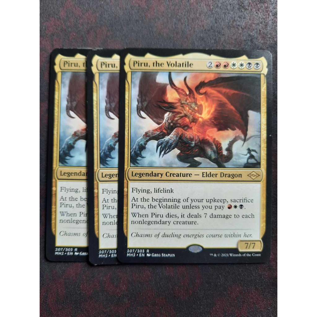 Piru, the Volatile ( MTG / Rare / Legendary Creature / MH2 ) Shopee