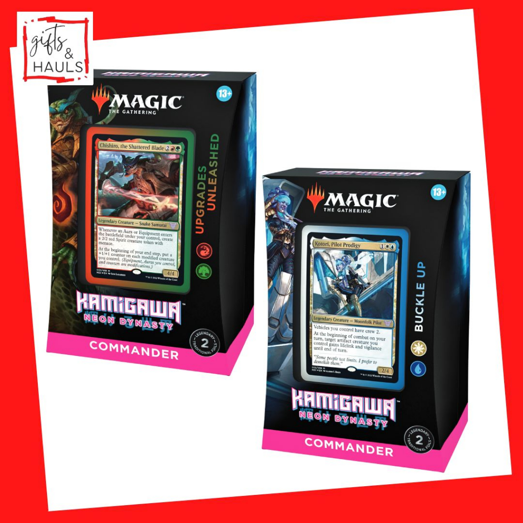 Magic The Gathering MTG Kamigawa Neon Dynasty Commander Deck Buckle