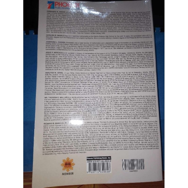 Next Century Mathematics grade 7 9 10 Third edition by Orines 2023c ...
