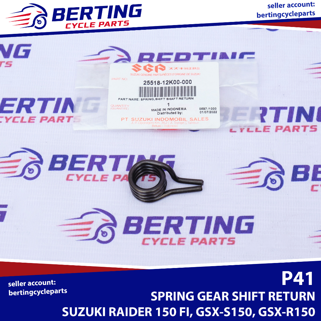 SGP SPRING GEAR SHIFTER RETURN Suzuki Raider 150 FI GSX-S150 GSX-R150 ...