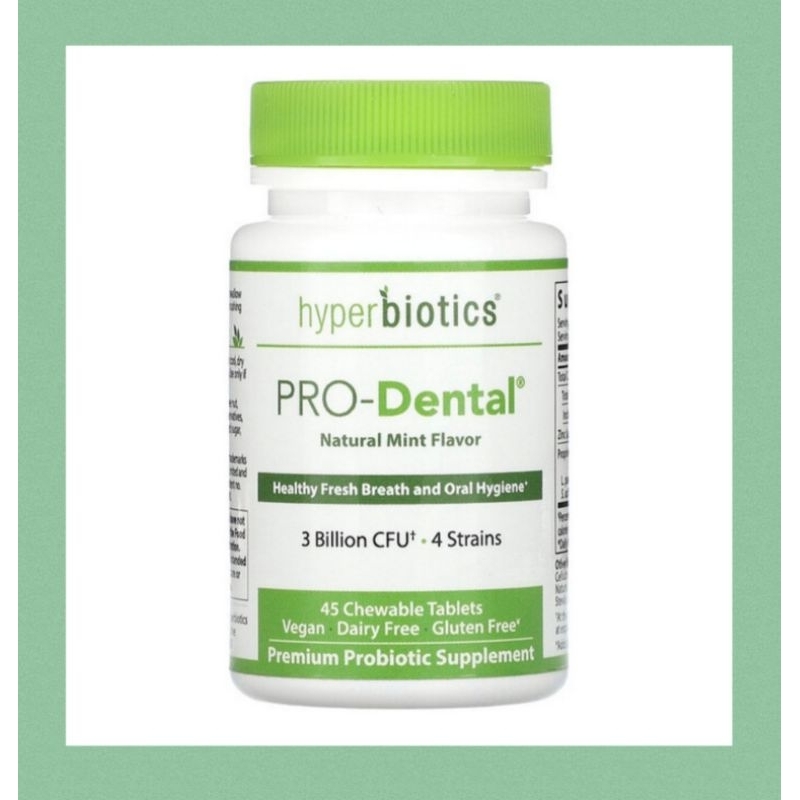 ♾ Hyperbiotics, PRO - Dental, Natural Mint Flavor, 45 0r 90 Chewable ...