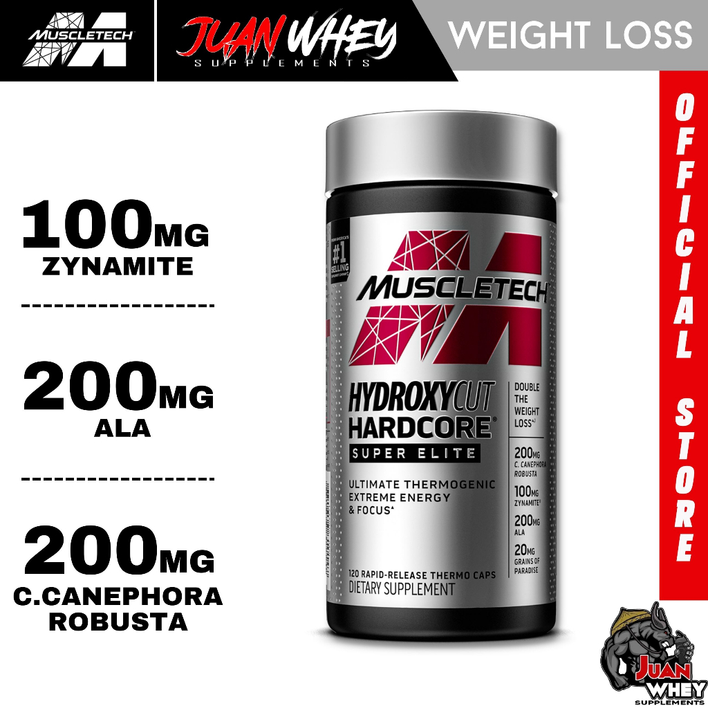 Muscletech Hydroxycut Hardcore Super Elite 120 Capsules Sealed