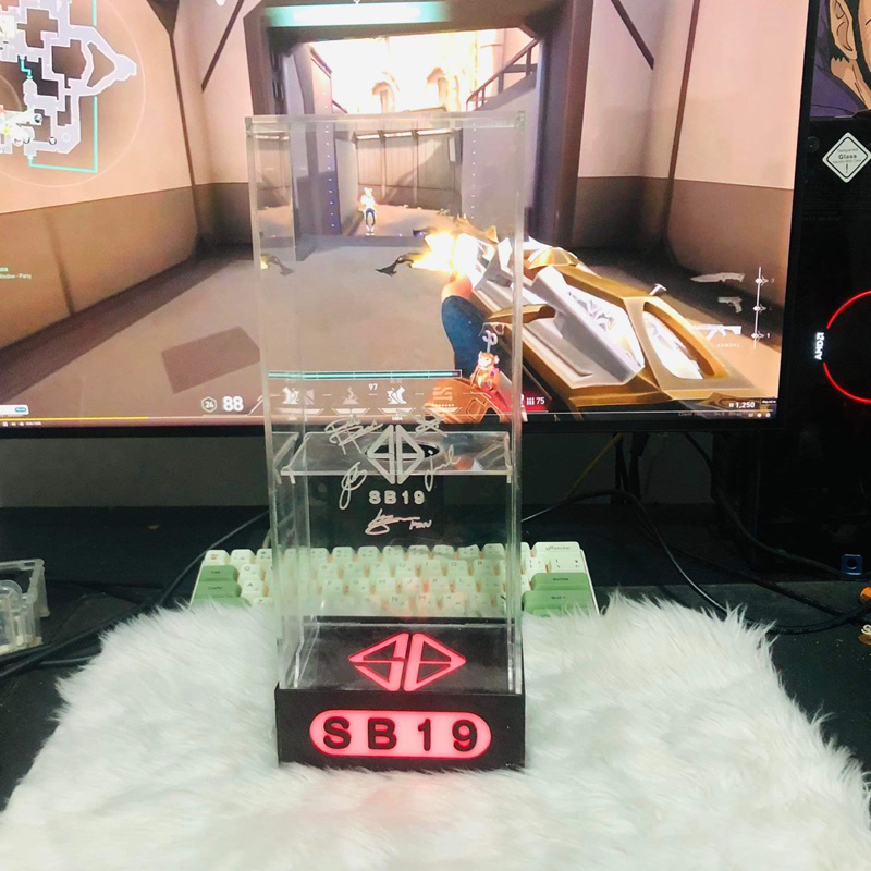 Elesbi SB19 Acrylic Lightstick Box with LOGO + Lights | Shopee Philippines