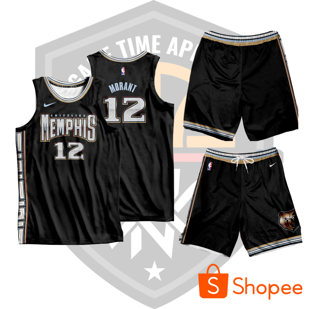 2021 City Edition Memphis Grizzlies Black #12 NBA Jersey-311,Memphis  Grizzlies