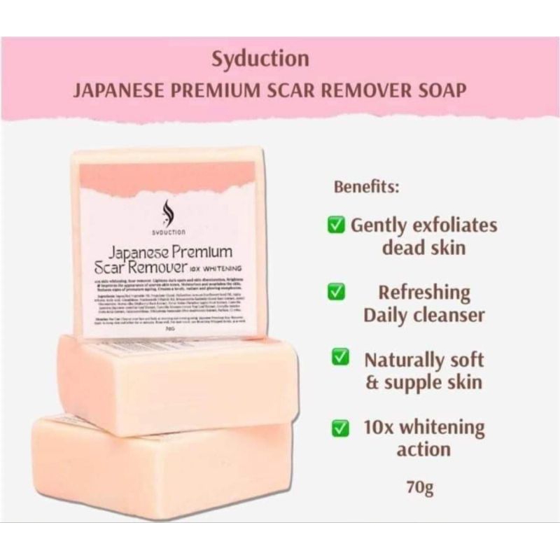 Syduction Japanese Soap Premium Whitening 10x Scar and Stretchmark Remover Shopee Philippines