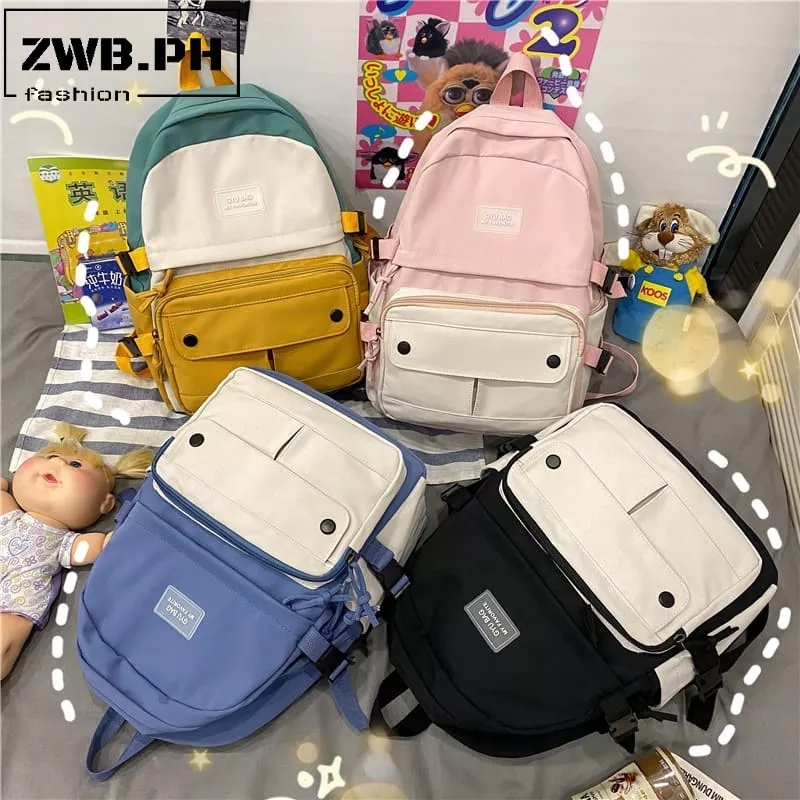 Korean canvas backpack best sale