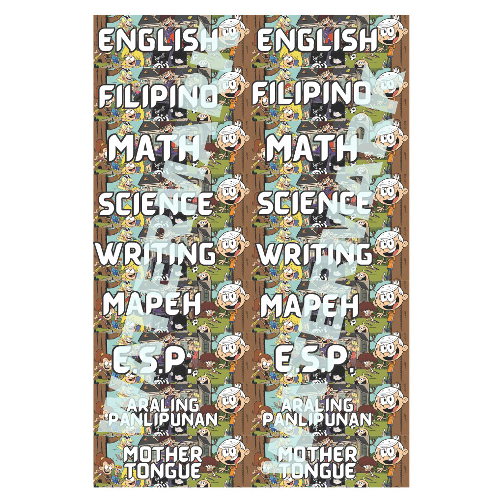 Personalized Subject Label Stickers | Shopee Philippines