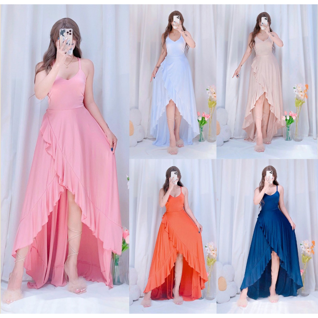 Mix and Match Bridesmaid Dress Wedding Entourage Formal Gown Long Dress Shopee Philippines